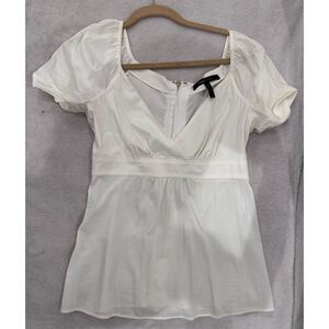 BCBGMaxAzria White Blouse